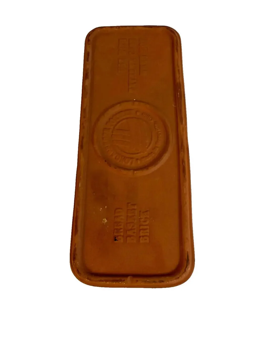 Longaberger Bread Basket Clay Brick Warming Stone 10.75